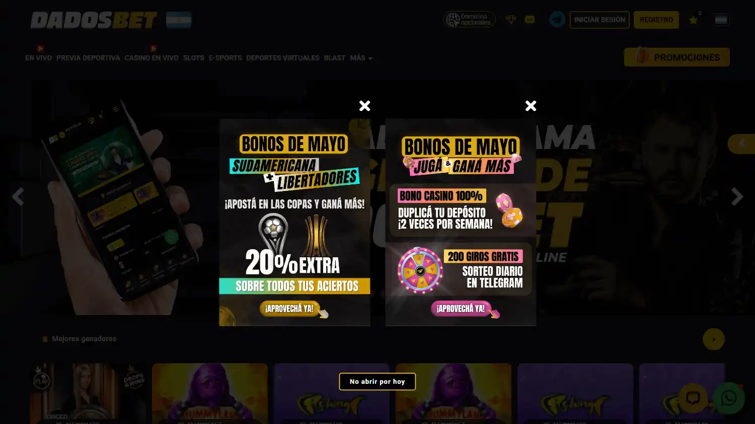 Dadosbet Casino screenshot 1
