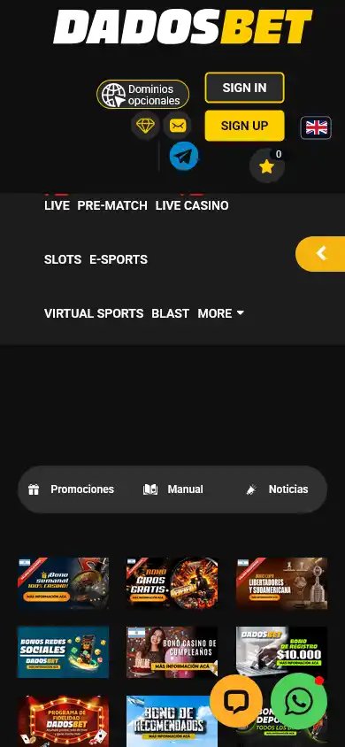 Dadosbet Casino screenshot 4