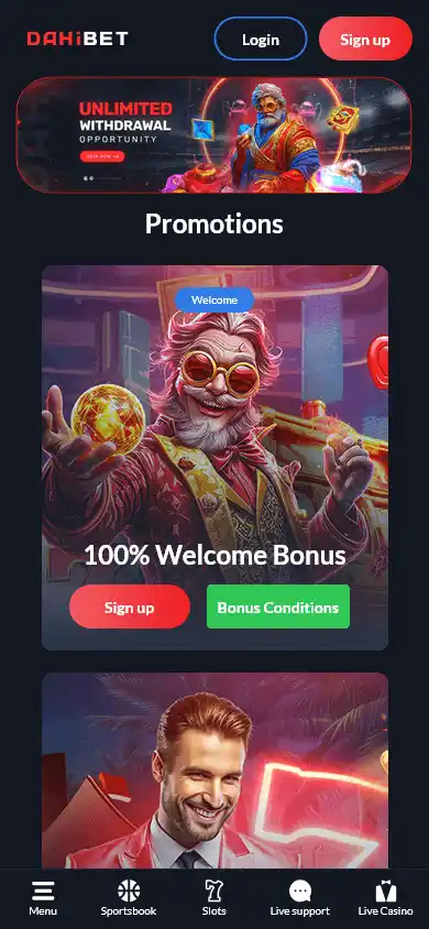 Dahibet Casino screenshot 5