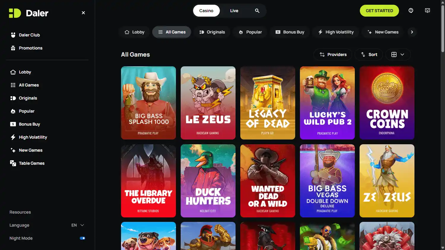 Daler Casino screenshot 2
