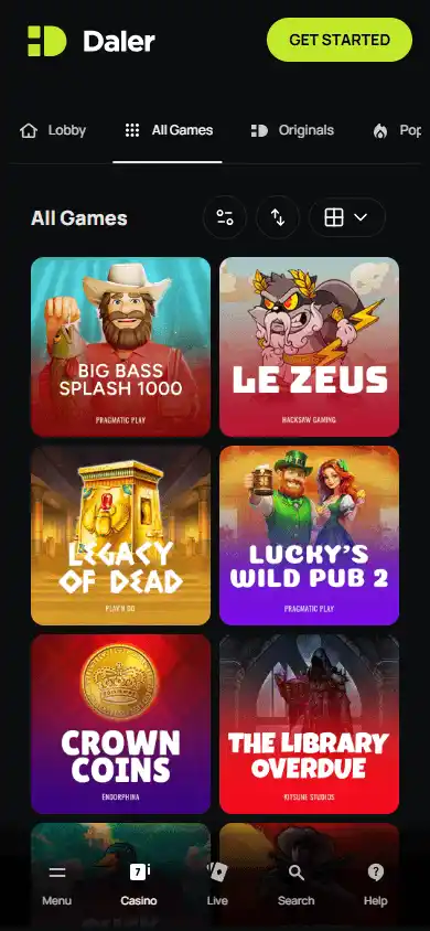Daler Casino screenshot 5