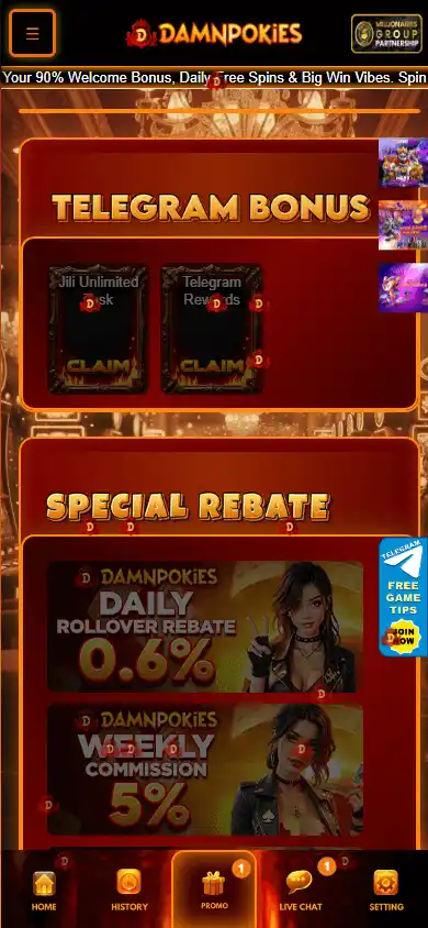 DamnPokies Casino screenshot 4