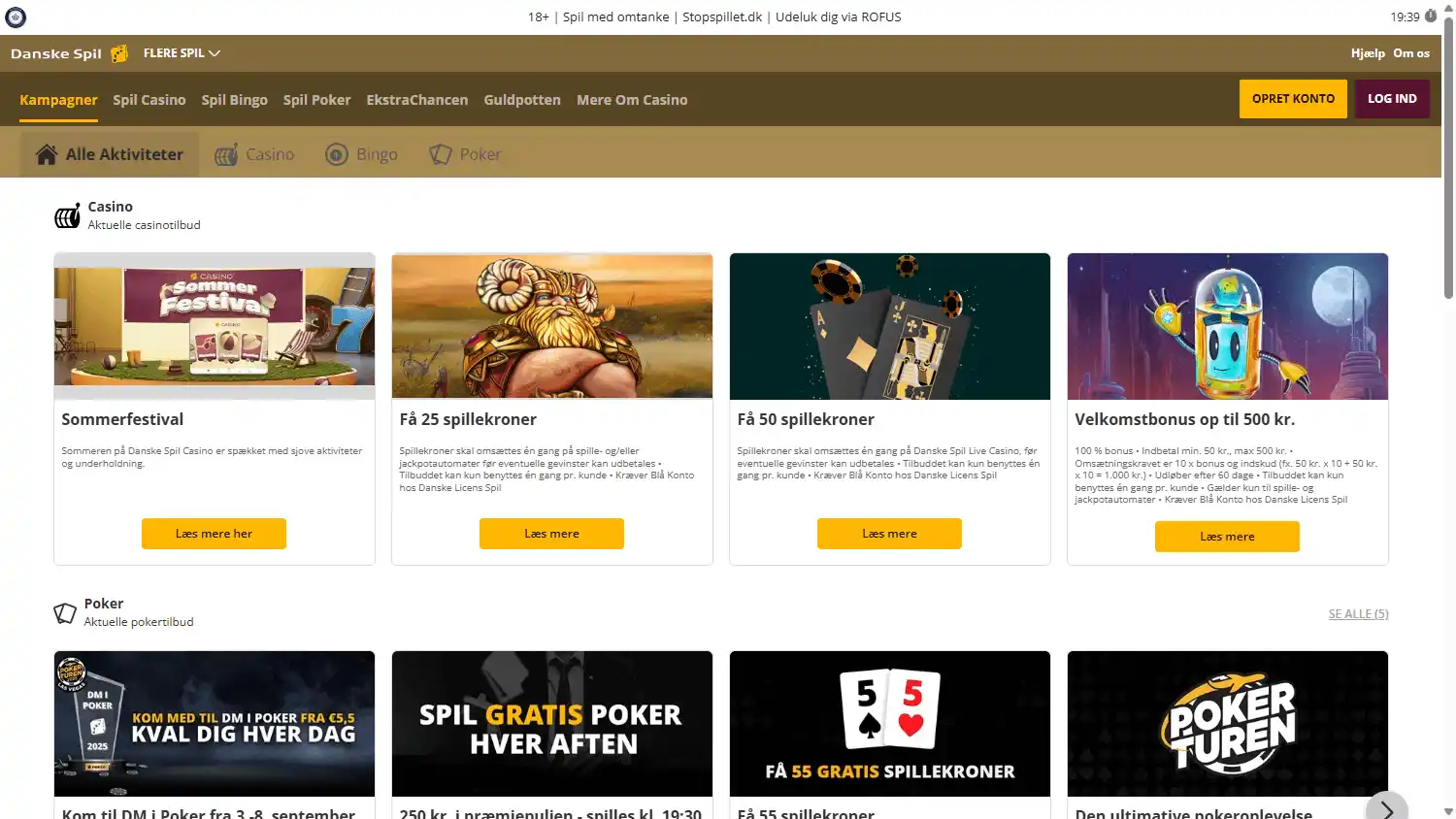 Danske Spil Casino screenshot 3