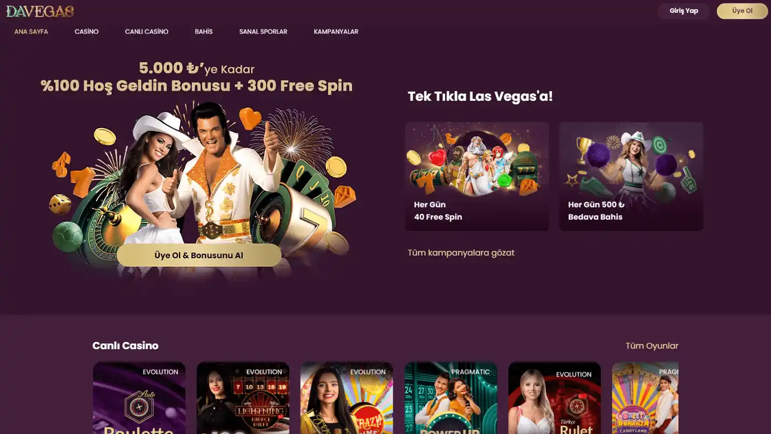 DaVegas Casino screenshot 1