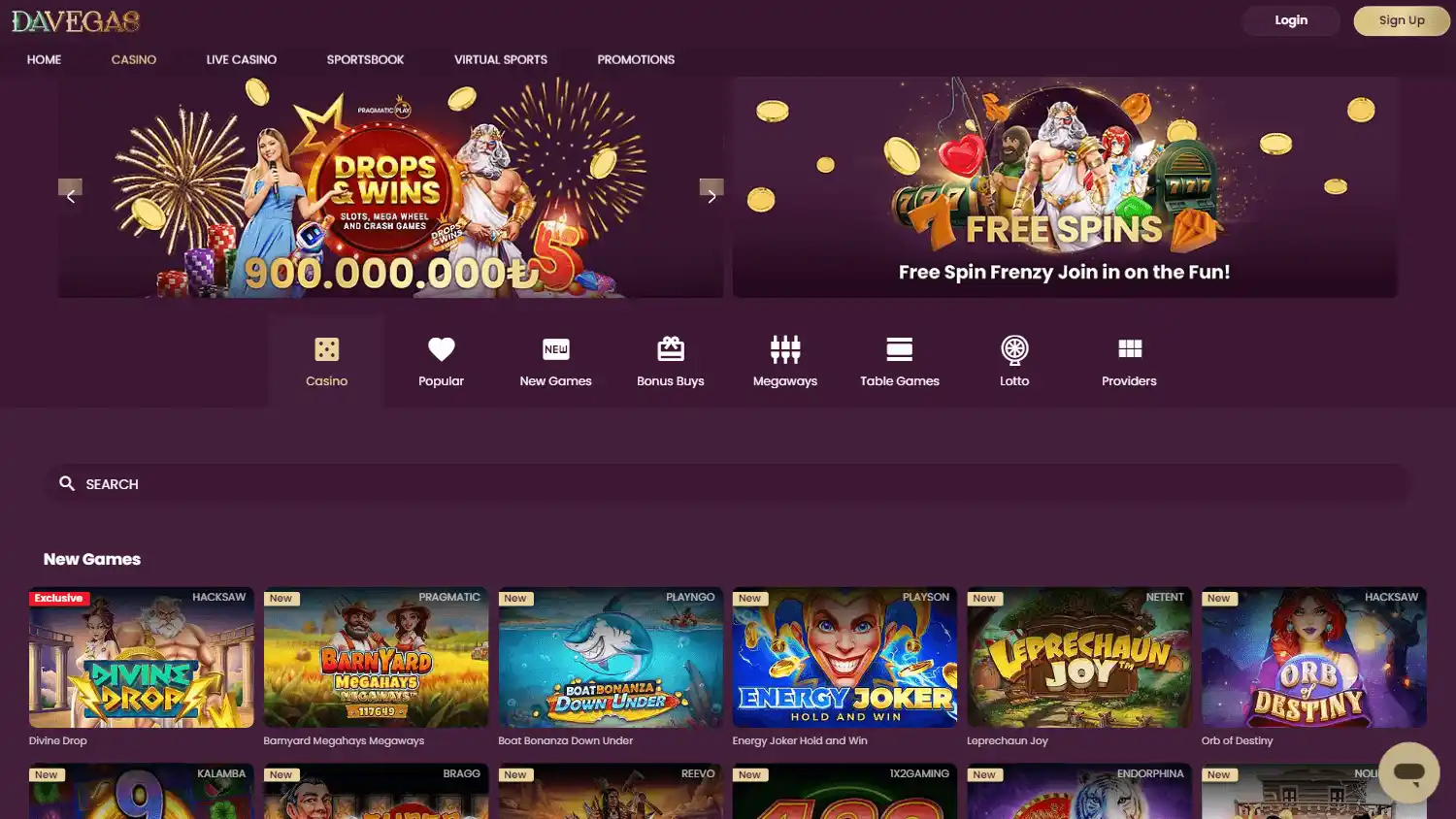 DaVegas Casino screenshot 3