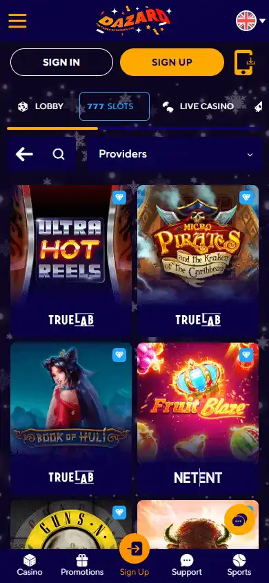 Dazard Casino screenshot 5