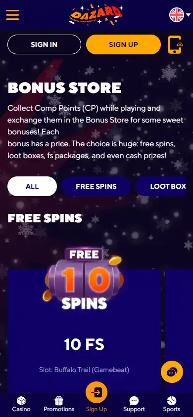 Dazard Casino screenshot 6