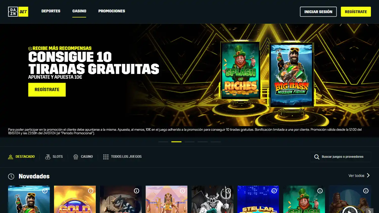 DAZN Bet Casino ES screenshot 1