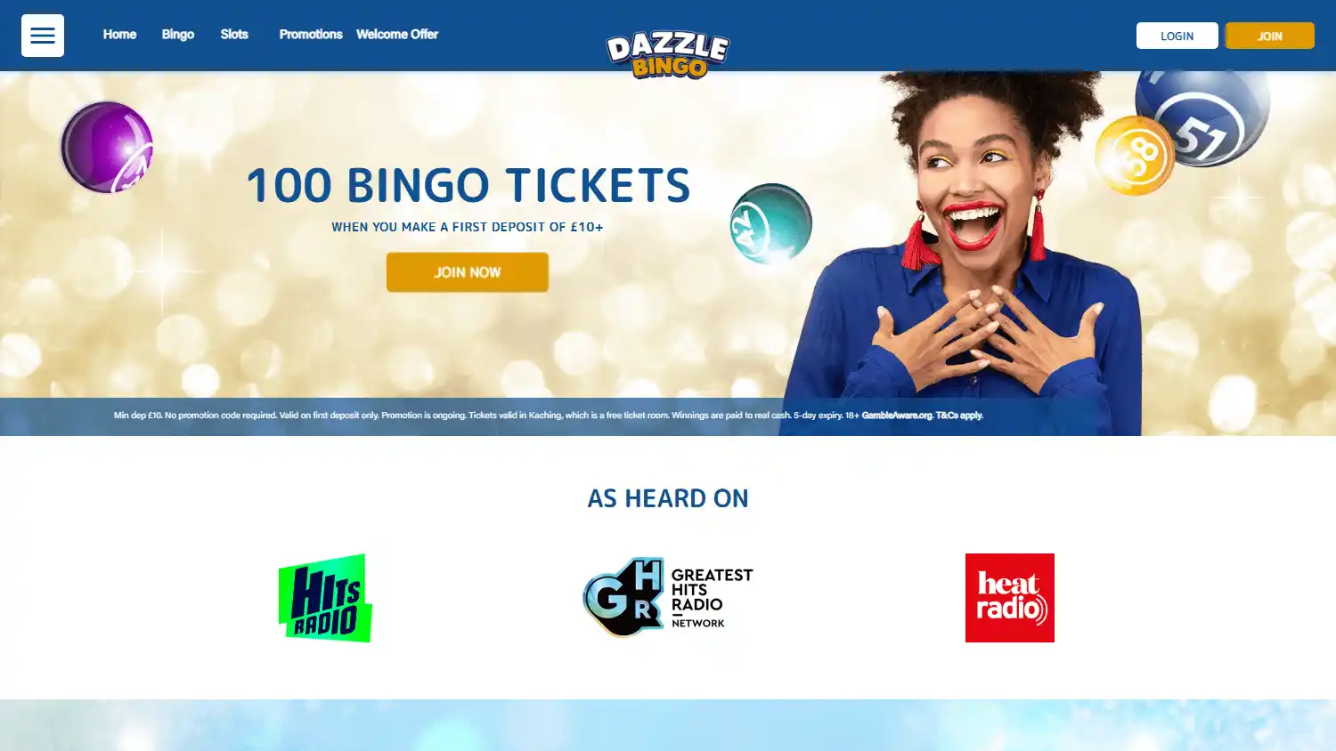 Dazzle Bingo Casino screenshot 1