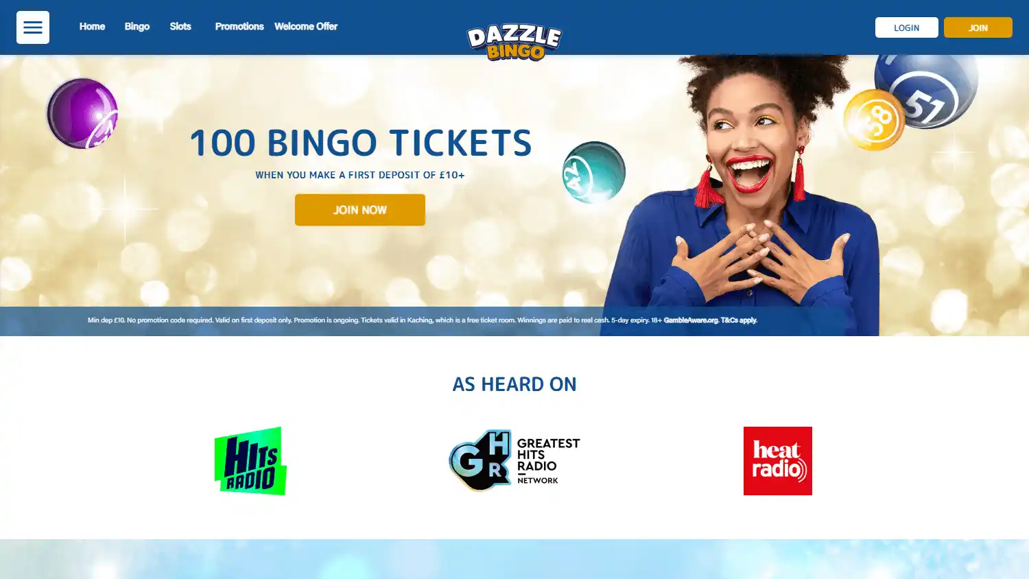 Dazzle Bingo Casino screenshot 2