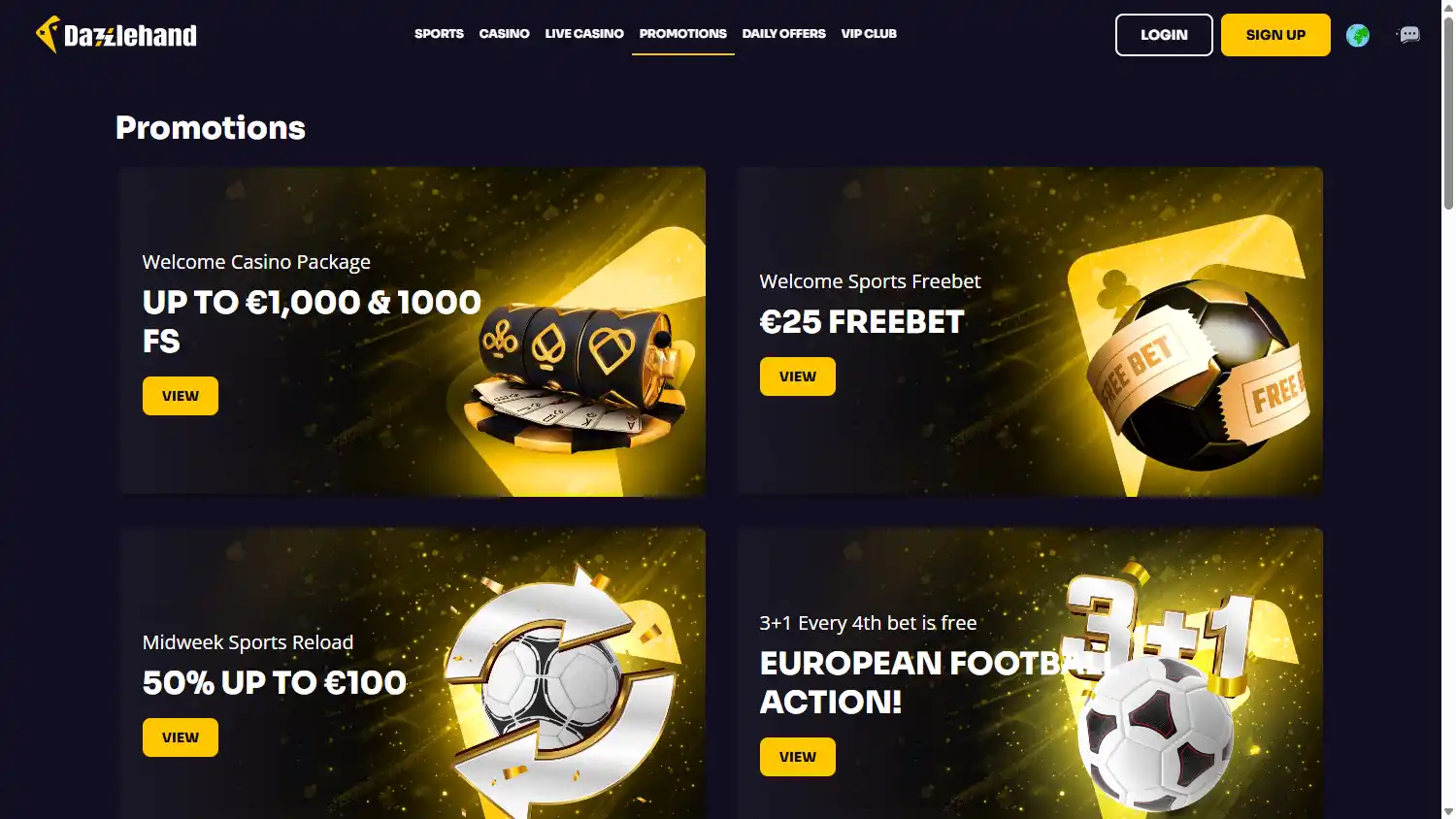 Dazzlehand Casino screenshot 2