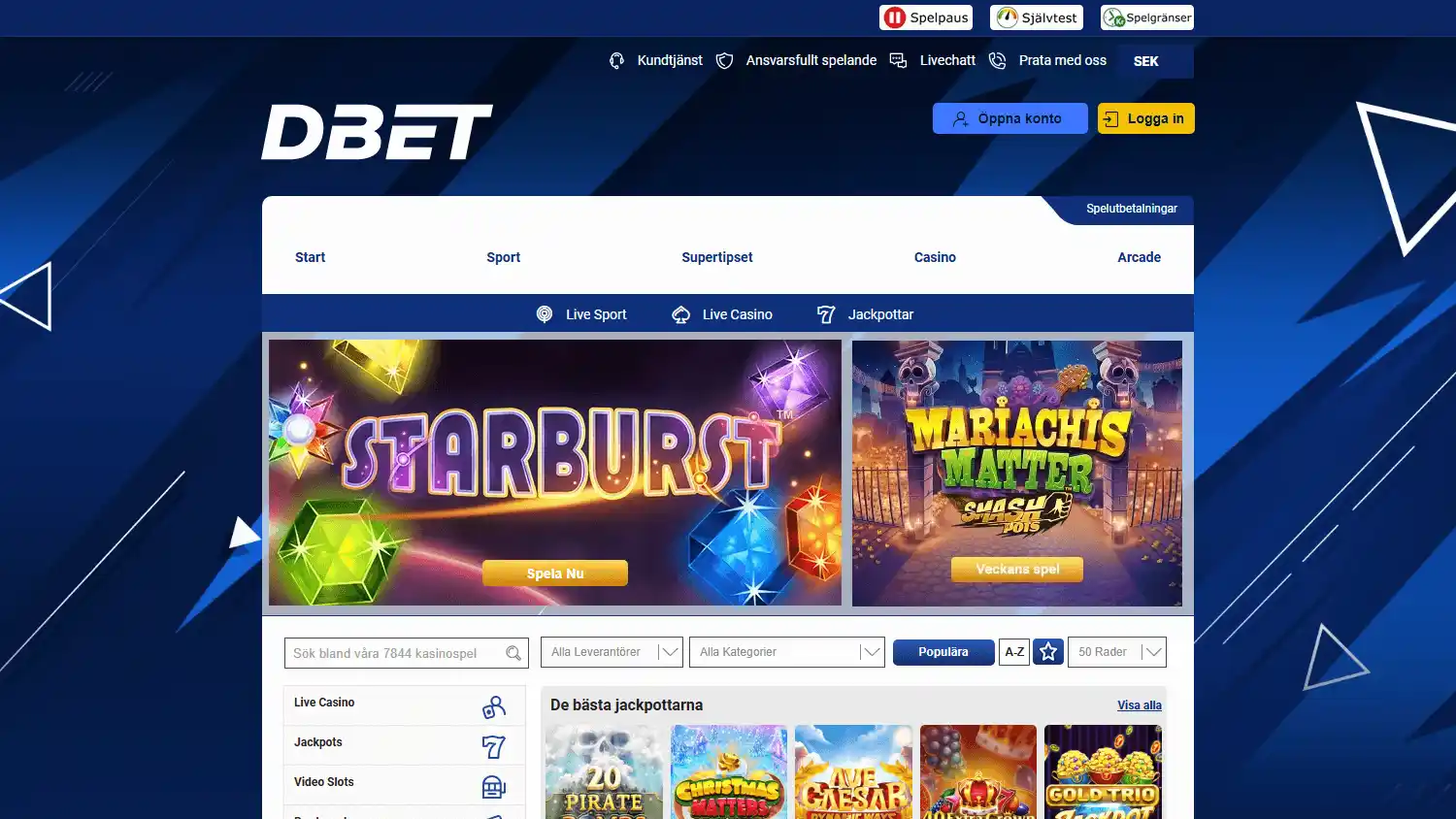 DBET Casino screenshot 2