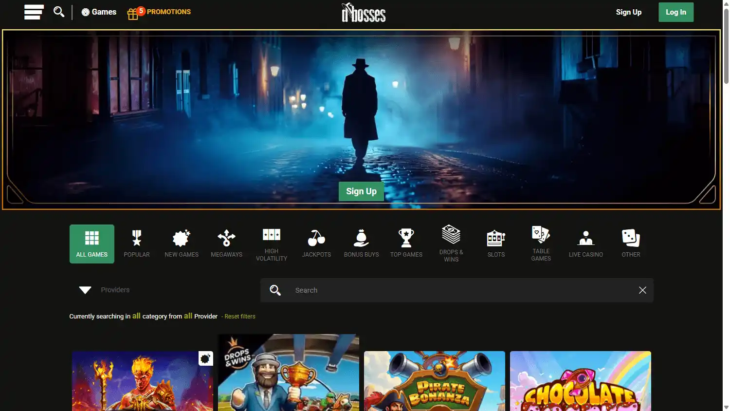Dbosses Casino screenshot 1