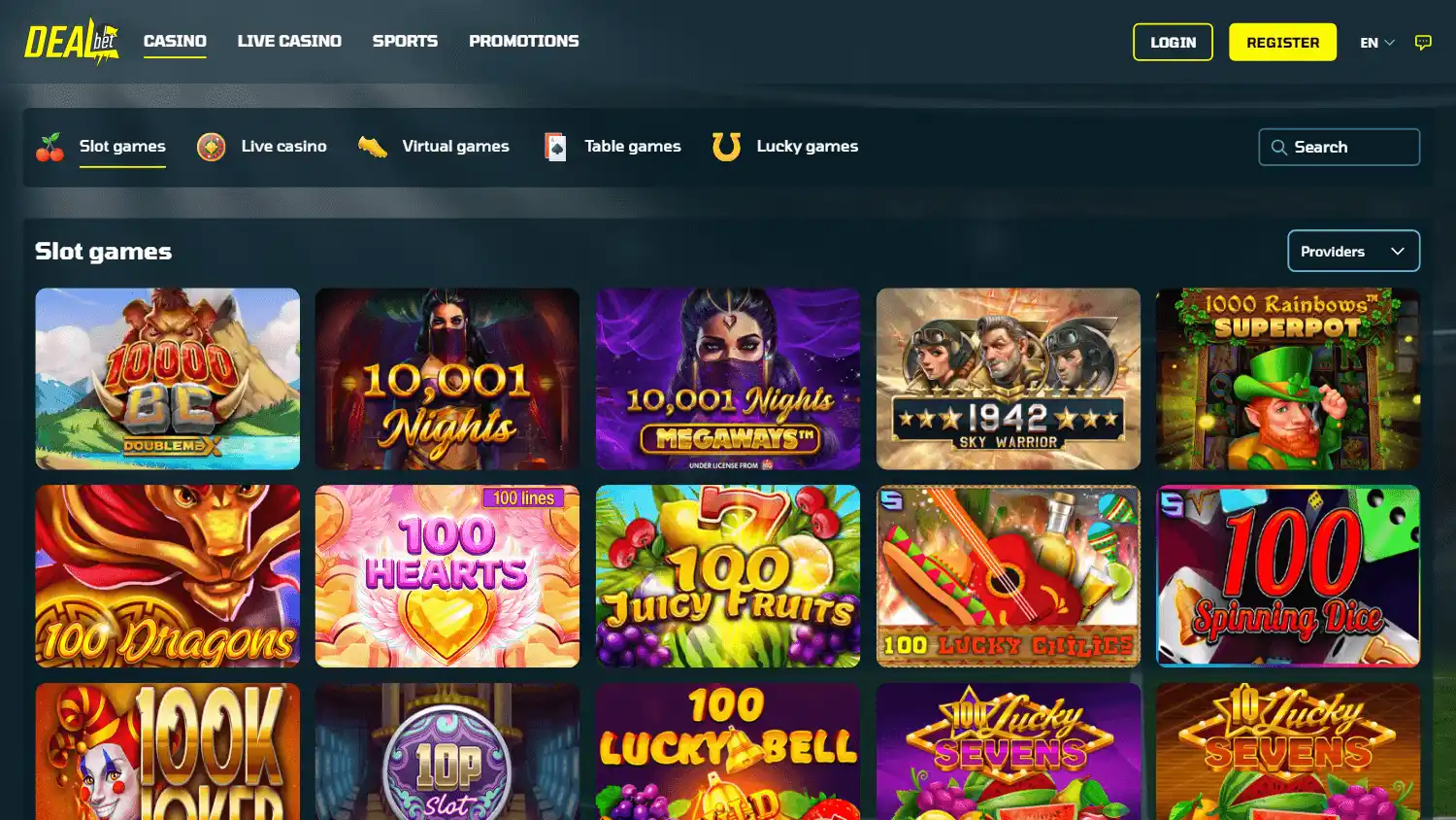Dealbet Casino screenshot 2