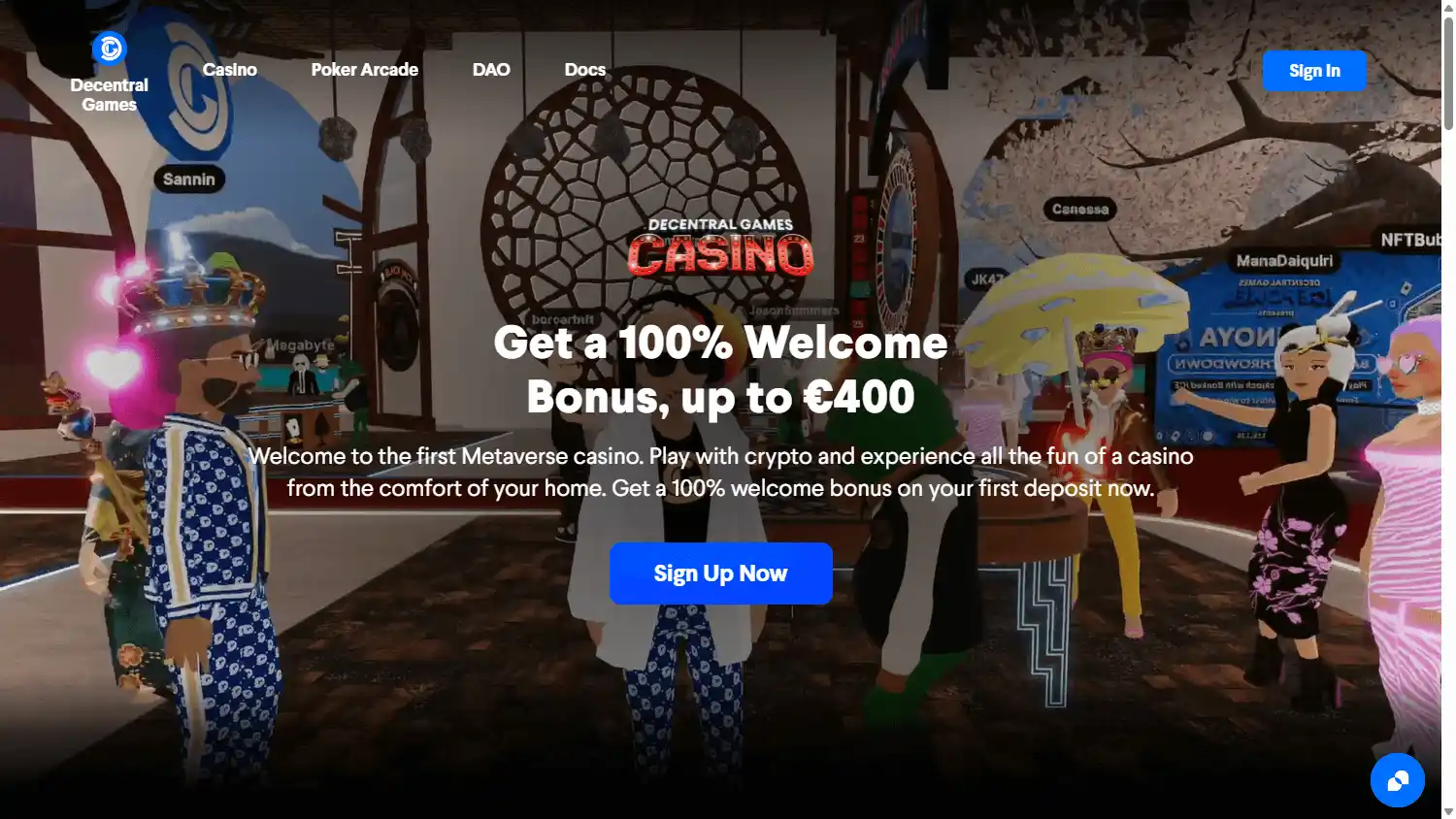 Decentral Games Casino screenshot 2