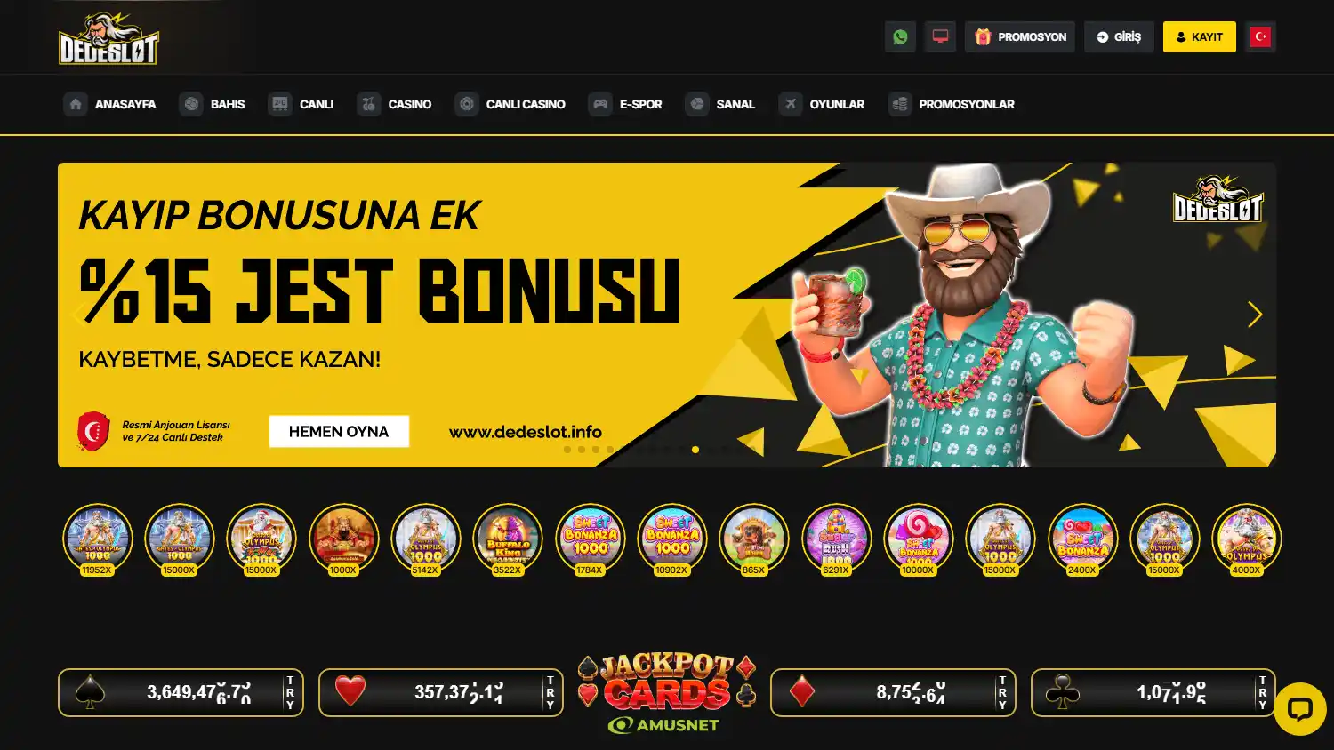 DedeSlot Casino screenshot 1