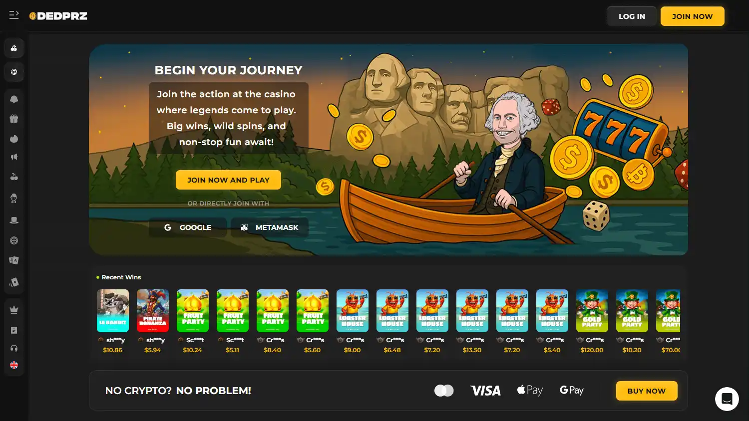 Dedprz Casino screenshot 1