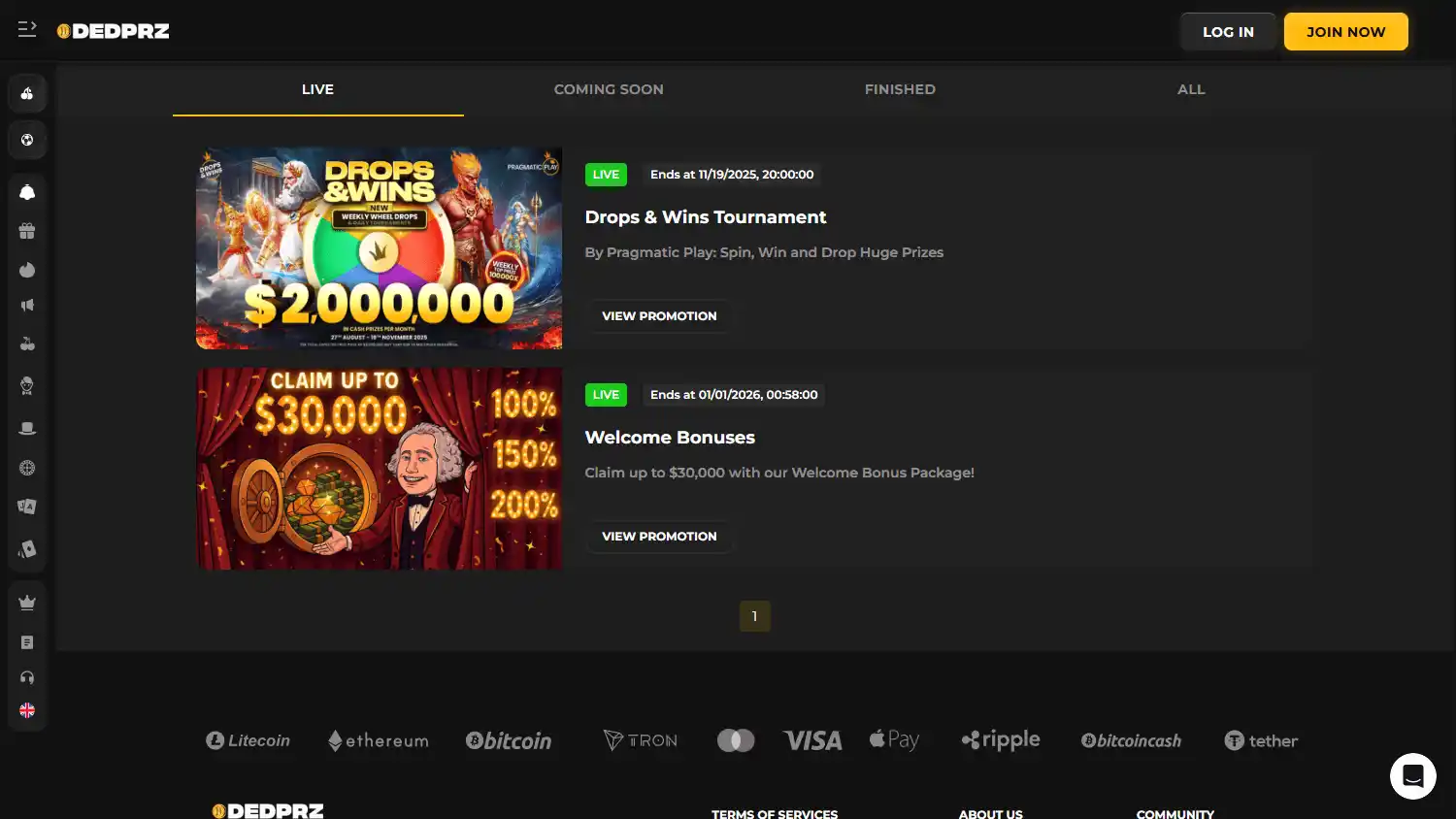 Dedprz Casino screenshot 3
