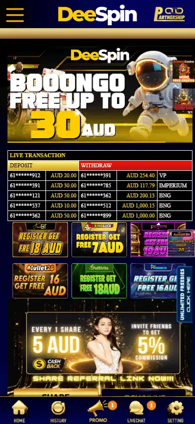 DeeSpin Casino screenshot 4