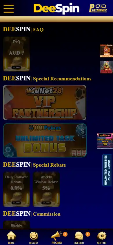 DeeSpin Casino screenshot 6