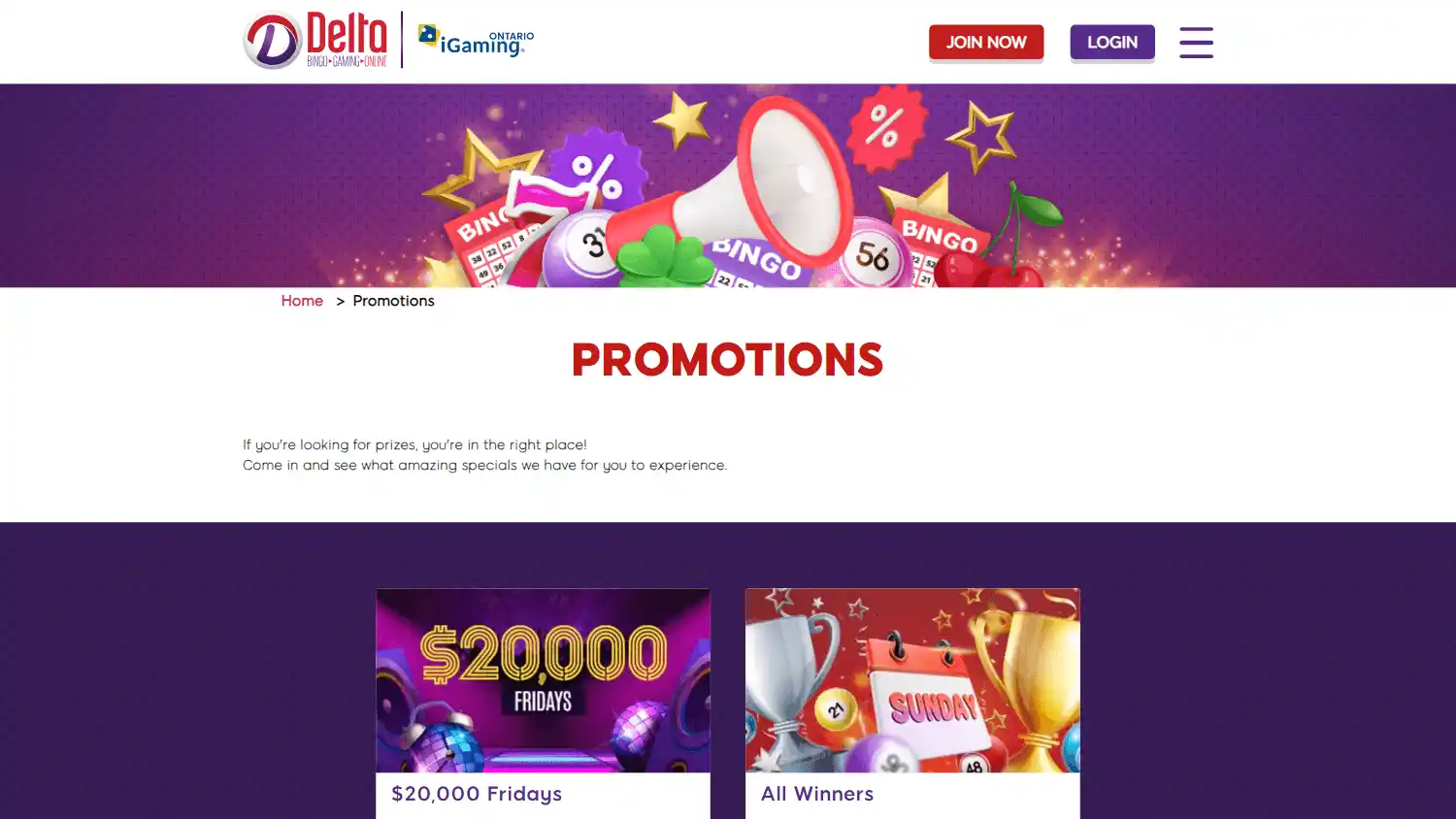 Delta Bingo Online Casino screenshot 3