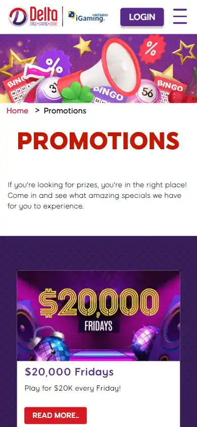 Delta Bingo Online Casino screenshot 6