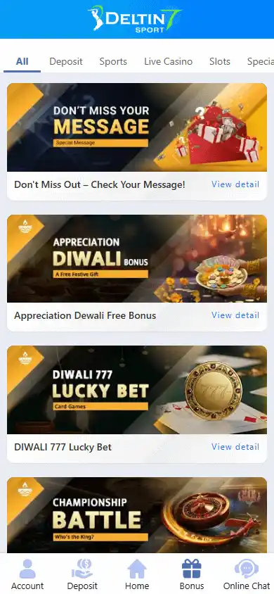 Deltin7 Sport Casino screenshot 6