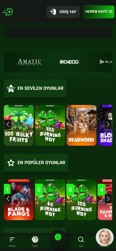 DeoBet Casino screenshot 5