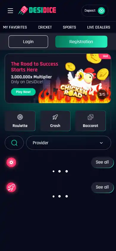 DesiDice Casino screenshot 3