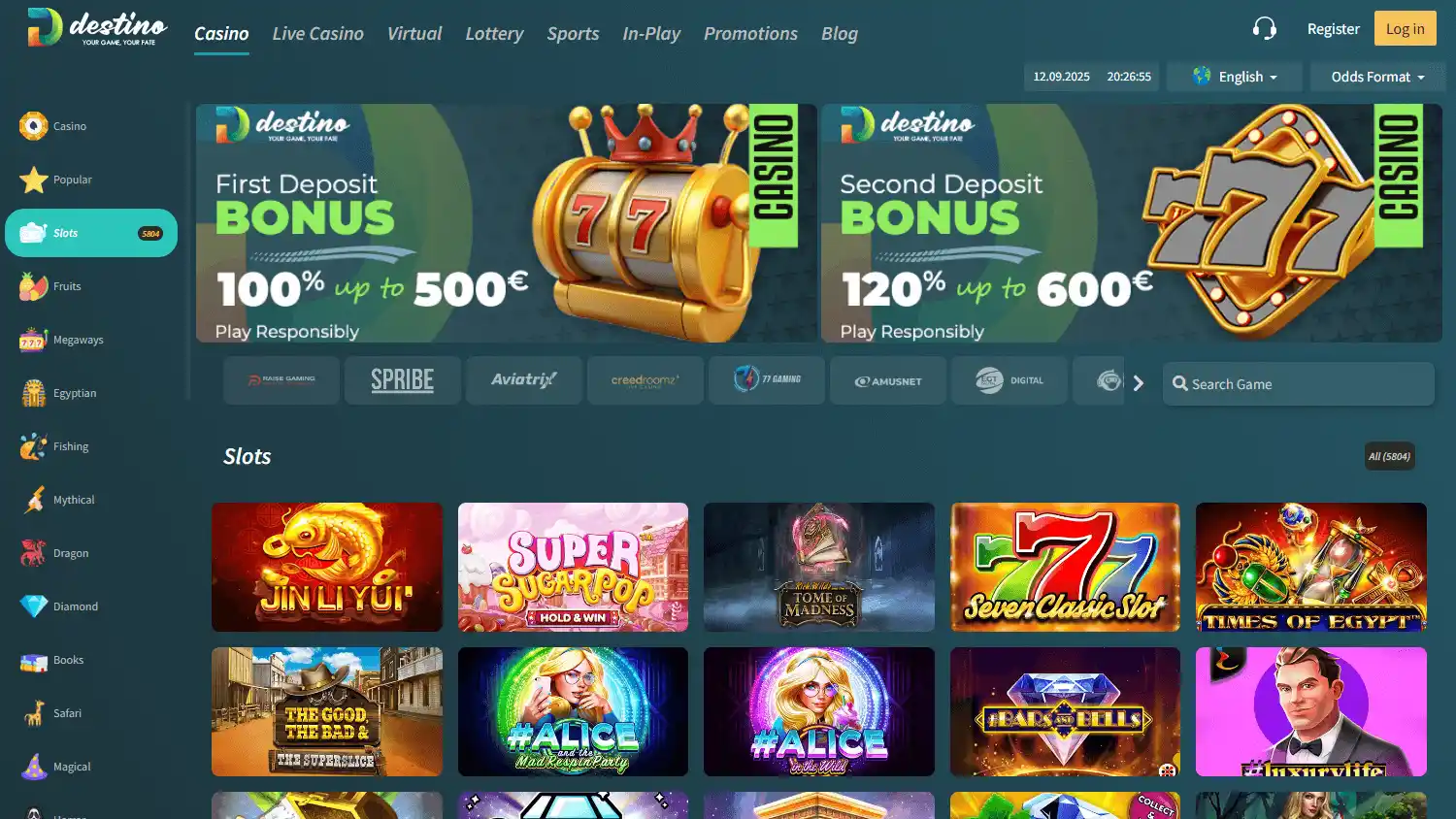 Destinobet Casino screenshot 2