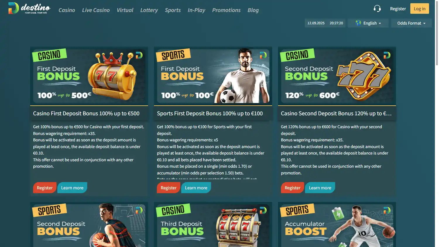 Destinobet Casino screenshot 3