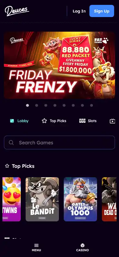 Deuces Casino screenshot 3