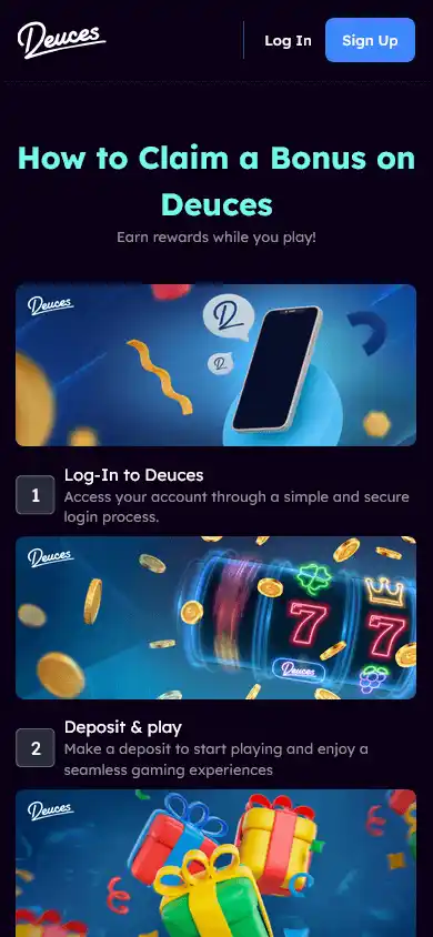 Deuces Casino screenshot 5