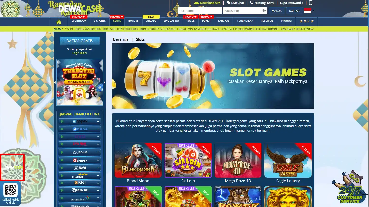 DEWACASH Casino screenshot 2