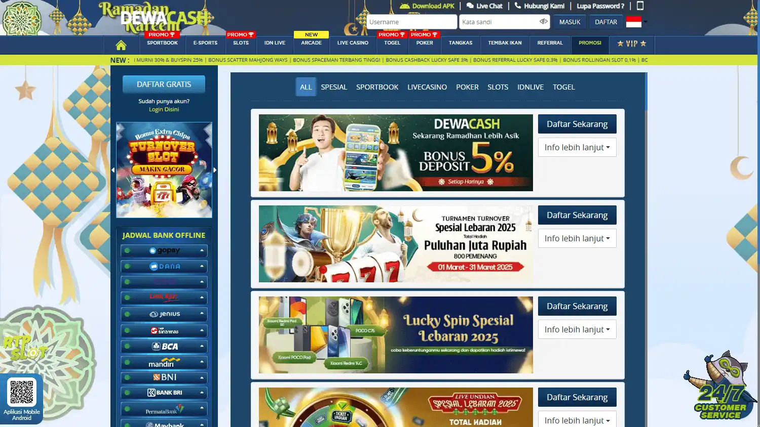 DEWACASH Casino screenshot 3