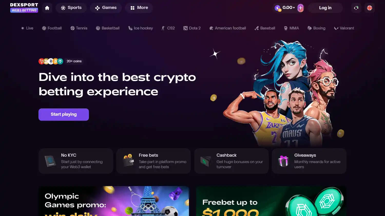 Dexsport.io Casino screenshot 1