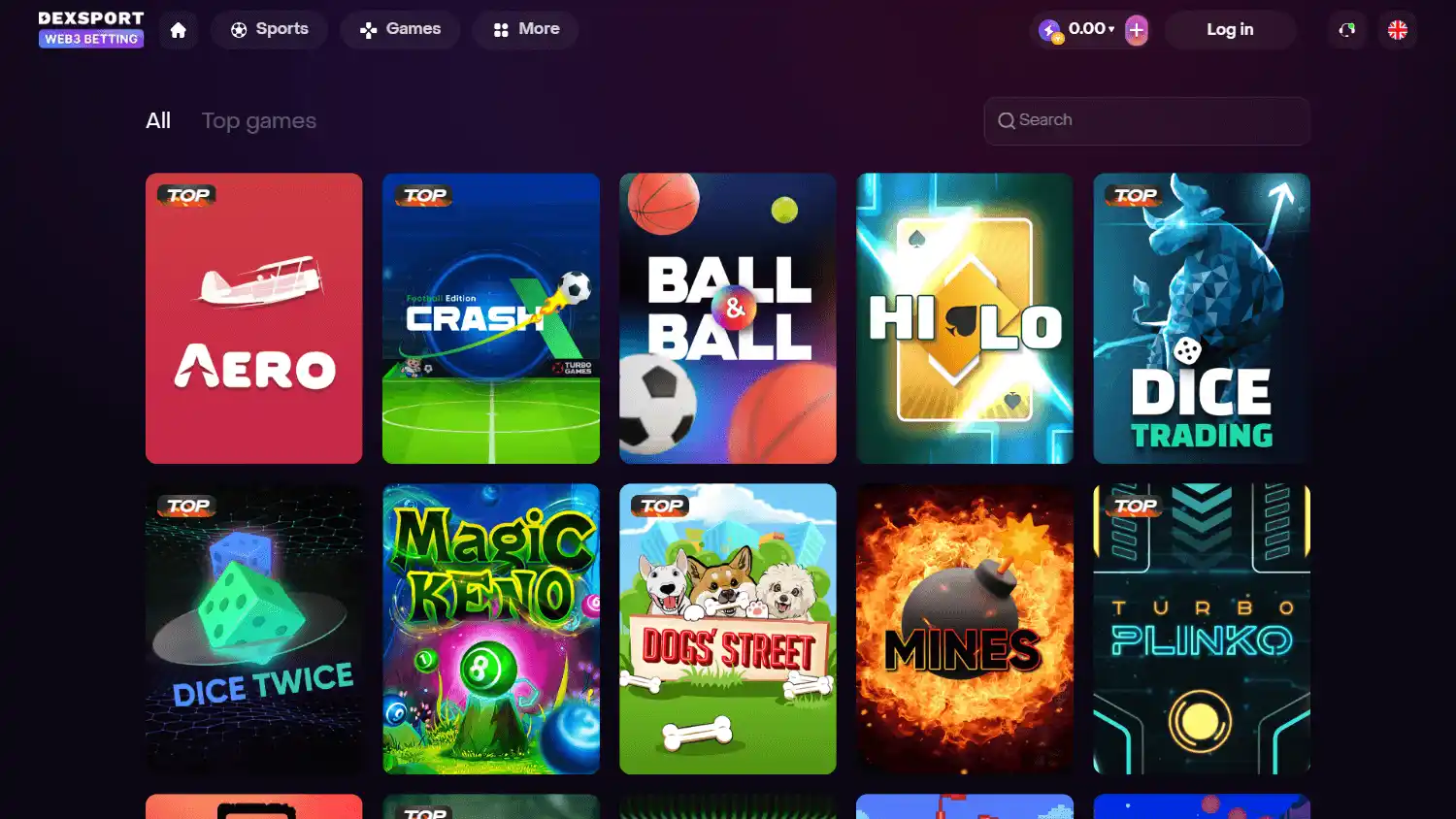 Dexsport.io Casino screenshot 2
