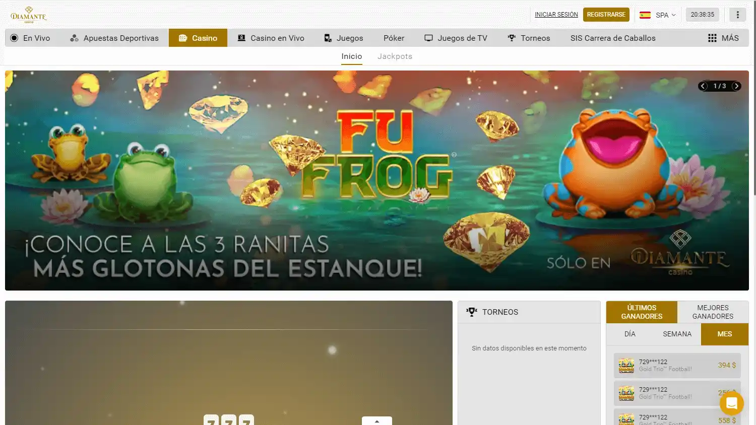 Diamante Casino screenshot 2