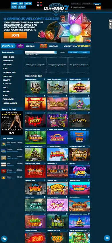 Diamond 7 Casino screenshot 3
