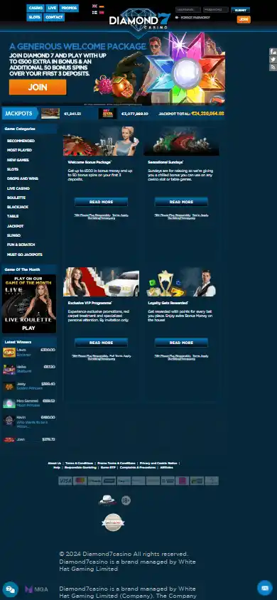 Diamond 7 Casino screenshot 4