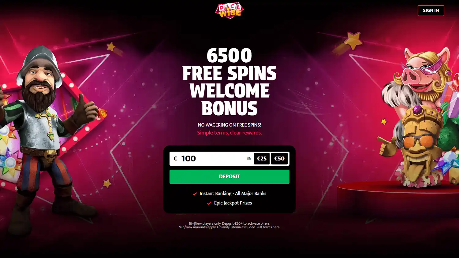Dice Wise Casino screenshot 1
