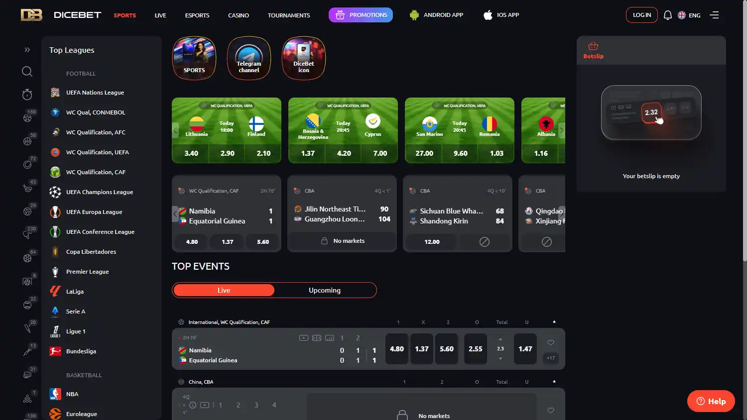 DiceBet Casino screenshot 1