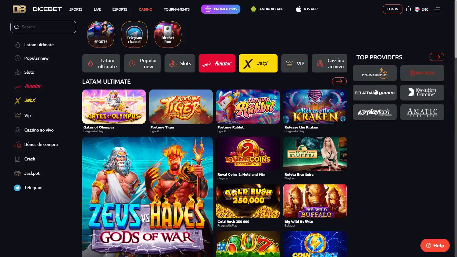 DiceBet Casino screenshot 2