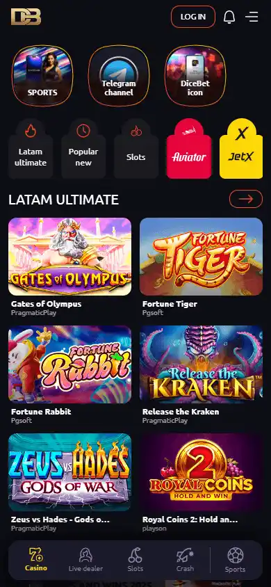 DiceBet Casino screenshot 5