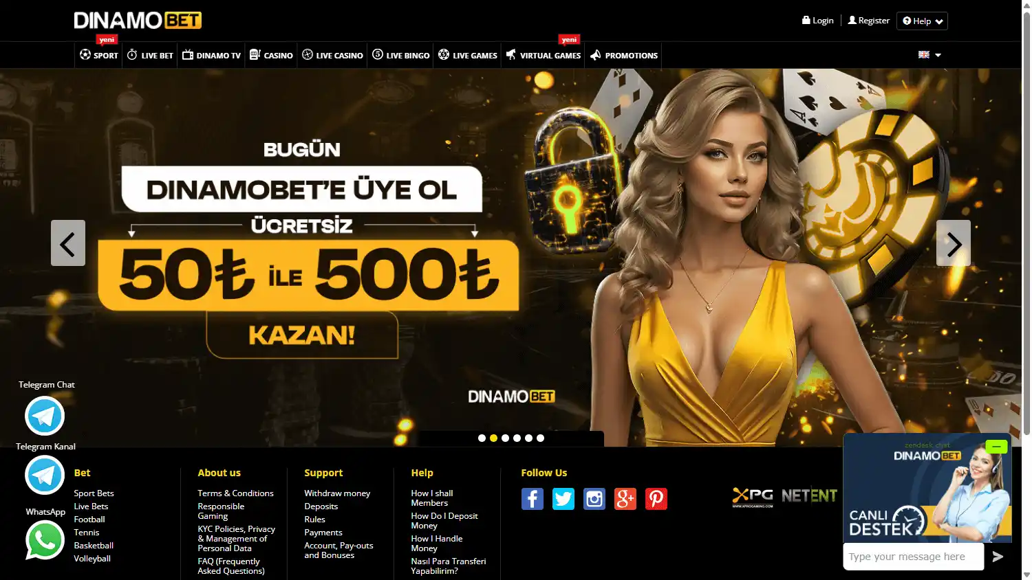 DinamoBet Casino screenshot 1