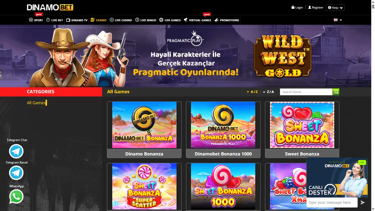 DinamoBet Casino screenshot 2