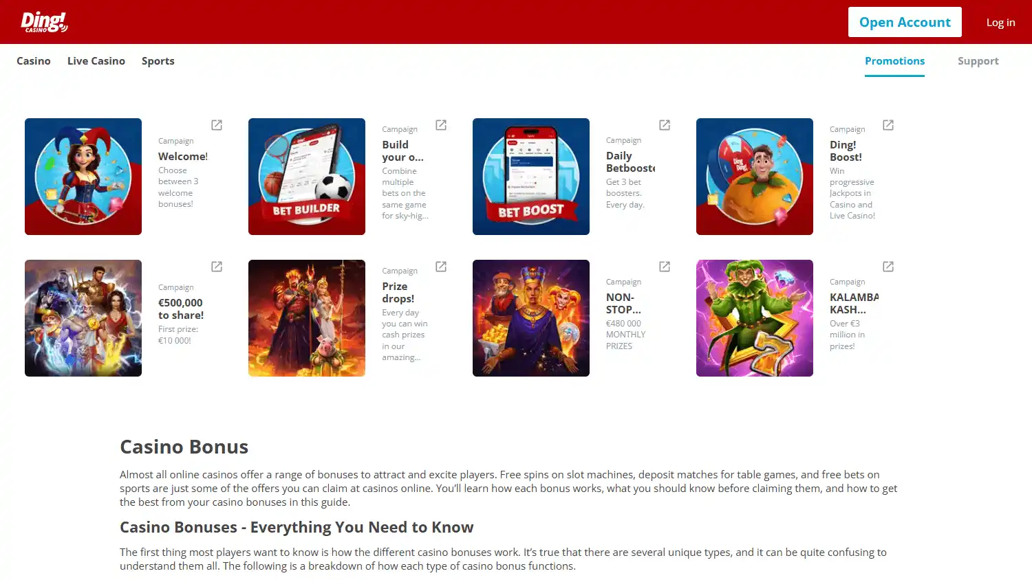 Ding Casino screenshot 3