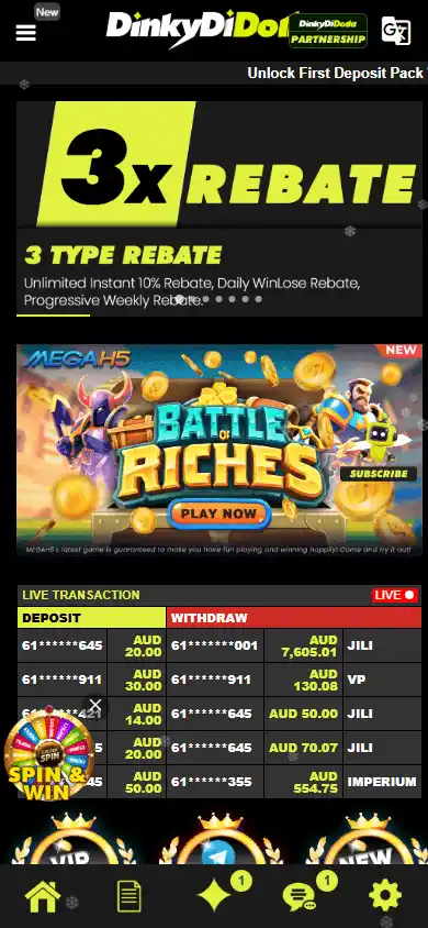 DinkyDiDolla Casino screenshot 3