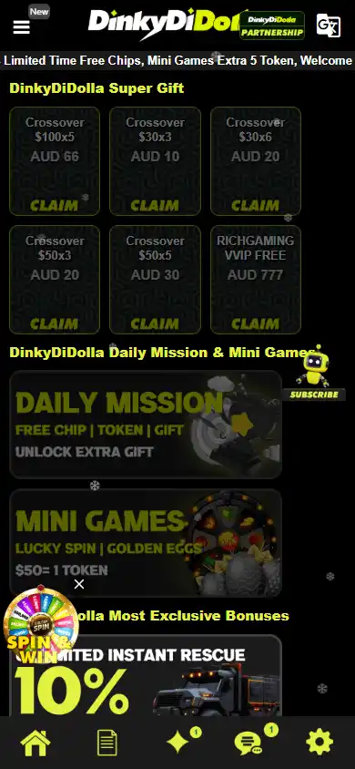 DinkyDiDolla Casino screenshot 4