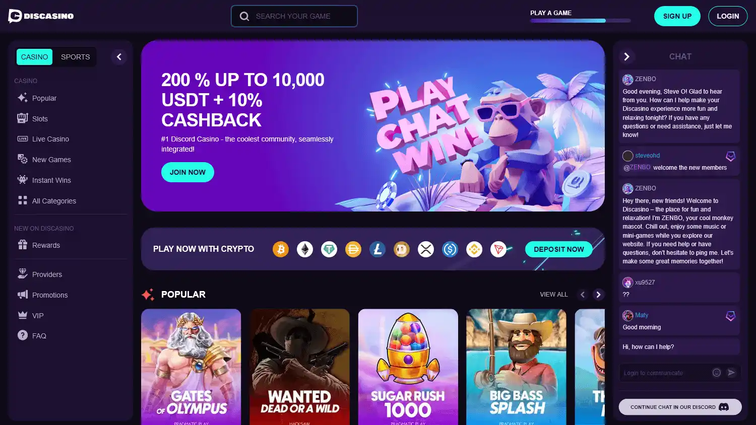 Discasino screenshot 1